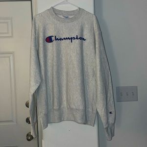 Champion Oversized Fleece Sweatshirt Size L
